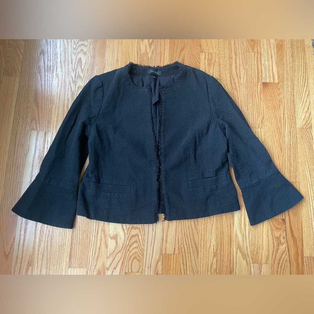 Ann Taylor Open Blazer Quarter Bell Sleeves